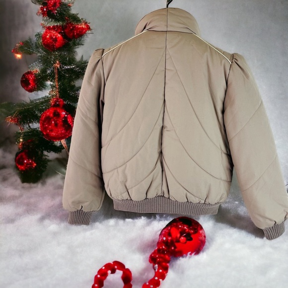 Vintage Winter Puff Shoulder Jacket by Casual Club Large - Picture 4 of 9
